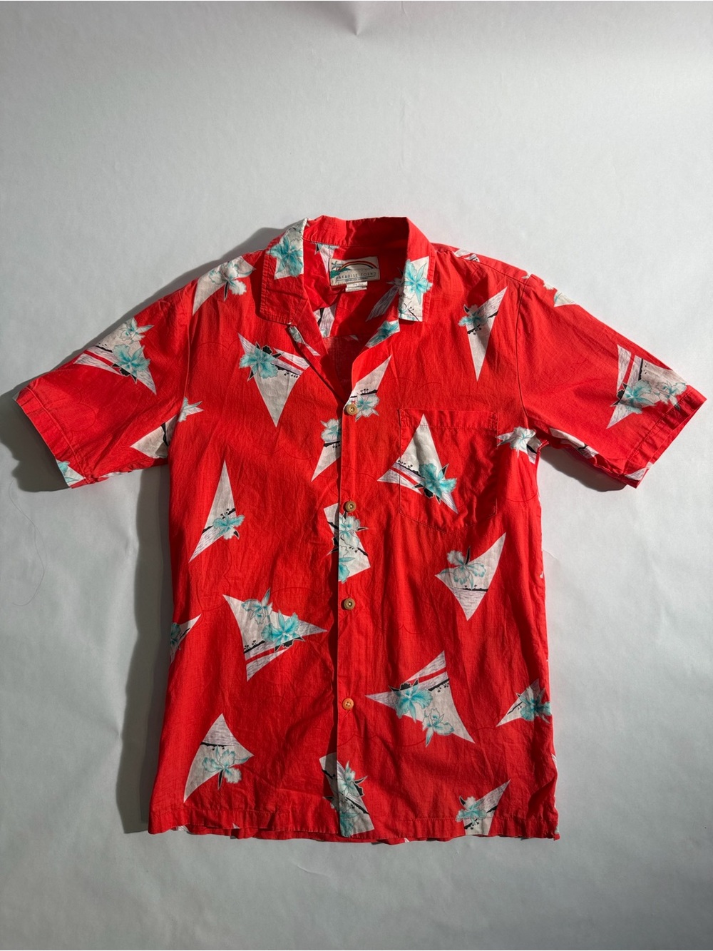 Vintage Paradise Found Camp Shirt Small